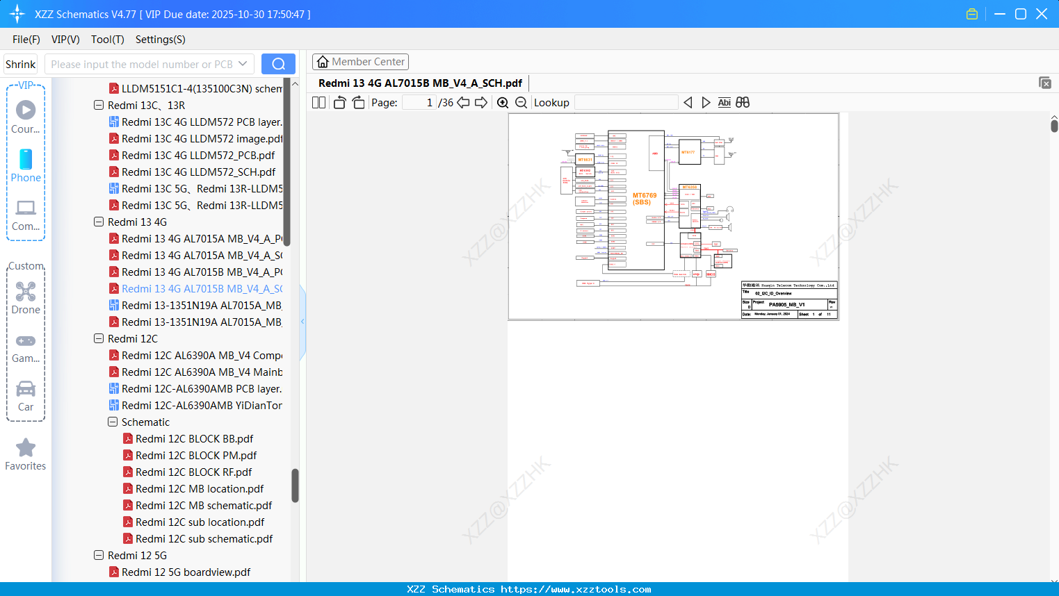 Xiaomi Redmi 13 4G AL7015B MB_V4_A_SCH